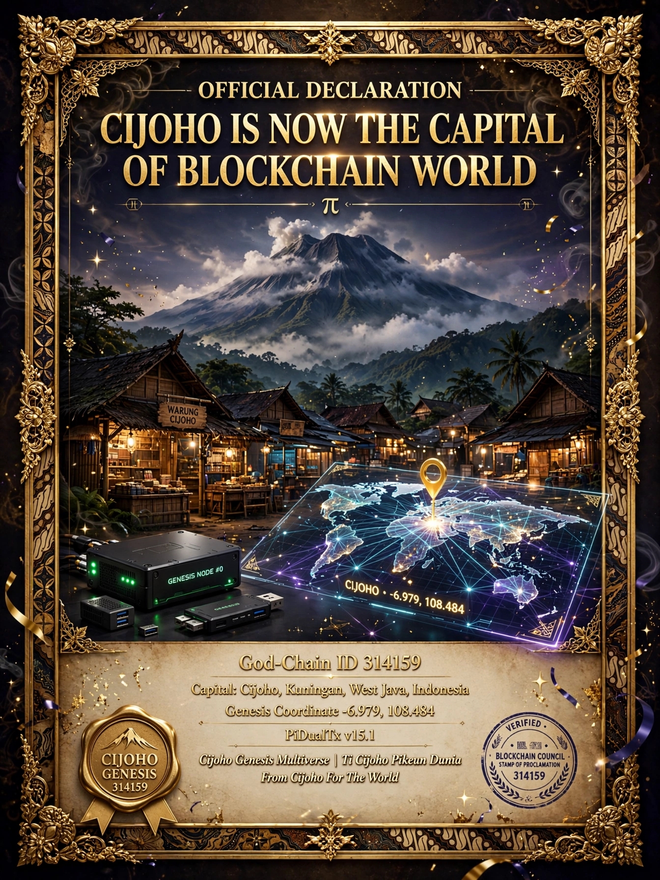 Official Declaration - Cijoho Capital of Blockchain World